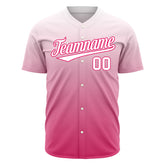 Custom Pink Valentine's Day Baseball Jersey Fans Special Edition Authentic Shirts